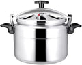 Aluminum Explosion-Proof Pressure Cooker- 7L~15L Capacity- Silver (15L)