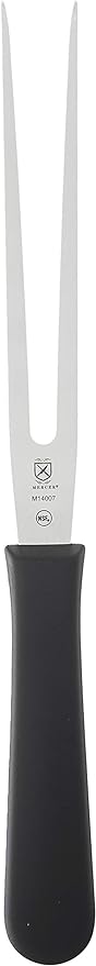 Mercer Culinary M14007 Millennia Black Handle, 7-Inch Straight, Cook's Fork