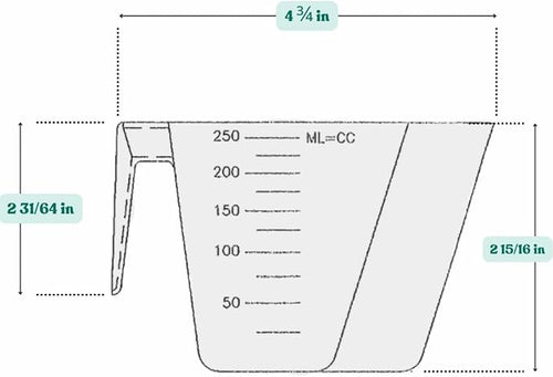 1 Cup (8 Oz. | 250 mL) Scoop for Measuring Coffee, Pet Food, Grains, Protein, Spices and Other Dry Goods (Pack of 25)