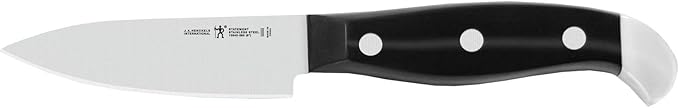HENCKELS Premium Quality 12-Piece Knife Set with Block and Knife Sharpener, Razor-Sharp, German Engineered Knife Informed by over 100 Years of Masterful Knife Making, Brown Block