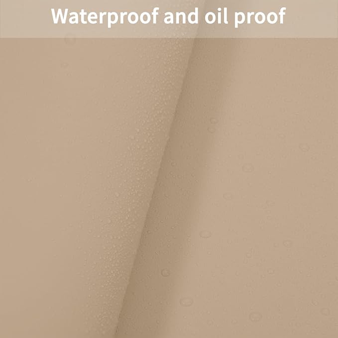 Table Cover Rectangle for Dining Room Table - Can Be Used On Both Sides Waterproof and Easy to Clean Good Flatness Used for Dining Table(Light Brown+Gray 44x96)