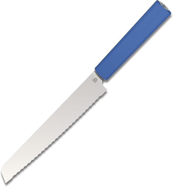 7.5" Serrated Bread Knife for Homemade Bread, Razor Sharp AR-RPM9 Steel & Innovative Wavy Edge, Professional Serrated Knife for Sourdough Bread Cake, Gift Box for Baker Home Chefs
