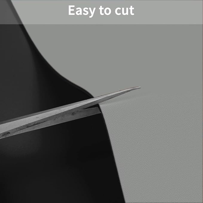Leather Table Cover,1.8mm Thick,36x72 Inch Table Protector,Table Protector for Dining Room Table,Dining Room Table Protector Pad.(Black+Gray,36x72)