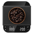 Ultrean 5.9" Coffee Scale, Rechargeable Coffee Scale with Timer, 3kg/0.1g Accuracy for Pour Over and Drip Coffee, Portable Digital Kitchen Scale with Automatic Timing, LCD Display