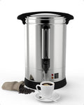 Garvee 100 Cup Fast Brew Commercial Coffee Urn, Food Grade Stainless Steel Large Capacity Coffee Maker Perfect for Church, Meeting rooms, Lounges, and Other Large Gatherings-14 L