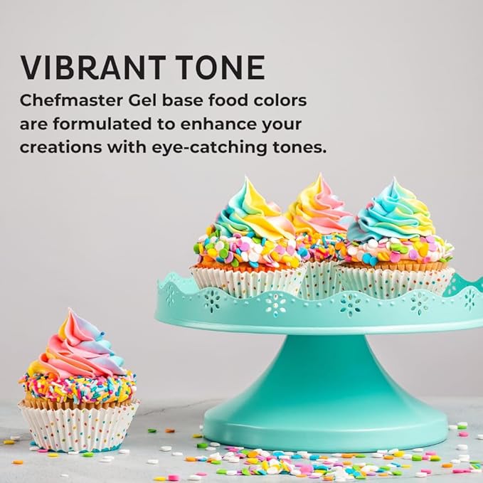 Chefmaster Forest Green Gel Food Coloring | Vibrant Color | Professional-Grade Dye for Icing, Frosting, Fondant | Baking & Decorating | Fade-Resistant | Easy-to-Use | Made in USA | 1 oz