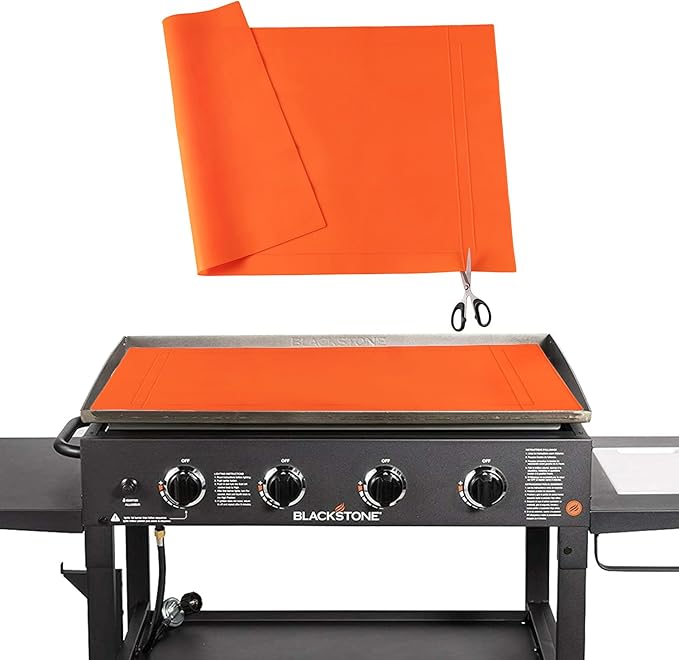 Cuttable Silicone Griddle Protect Mat for Blackstone,Compatible with 36", 30",28" Models, Protect Mat for Blackstone Griddle,All Season BBQ Grill Mat Protective Cover