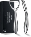Y & I Peeler Set – Multi-Purpose Vegetable Peeler, 304 Stainless Steel Potato Peeler with Ultra-Sharp Serrated Blade & Ergonomic Handle (5-Year Warranty)