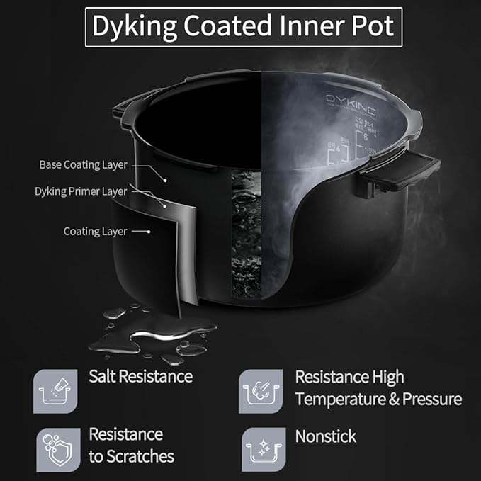 [CUCHEN] CRH-TWK1040WUS | Induction Heating Dual Pressure Rice Cooker 10 Cup (Uncooked) | Non-stick Coating | Stainless Cover | High/Non-Pressure | Easy Open Handle | Auto Steam Clean | Made in Korea