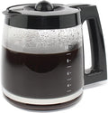 12-Cup Replacement Glass Carafe Pot Compatible with Hamilton Coffee Maker Models 46310, 49976, 49966, 49350, 49957, 49954, 49933, 49980A, 49980Z, 49983, 49618, 46300, 49950