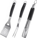 HAUSHOF Large Grill Accessories Heavy Duty BBQ Set Gifts for Men/Women - Premium Stainless Steel Spatula, Fork & Tongs, Barbecue Utensils Tool Kit Gift for Grilling Lover Outdoor