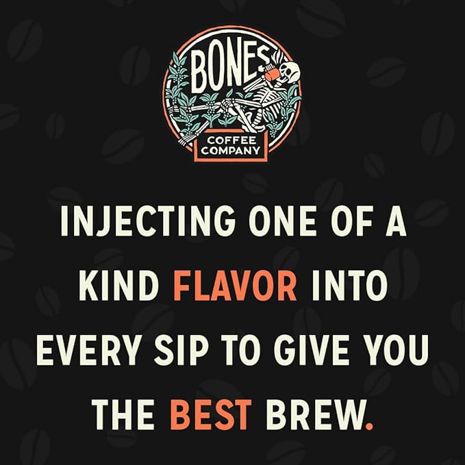 Bones Coffee Company NEW World Tour Sample Pack, Single-Origin Flavored Coffee Medium Roast Arabica Beans Specialty Coffee Gifts Compatible Auto Drip and French Press, 4 oz Pack of 5 Whole Bean