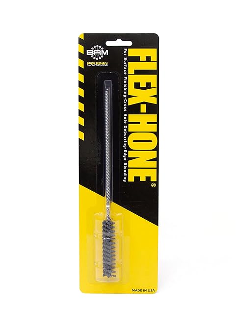 Brush Research BC12M400 FLEX-HONE®, 0.472" (12mm) Diameter, 400 Grit, Silicon Carbide, for Mild Steel, Stainless Steel, Cast Iron and Softer Ferrous Materials