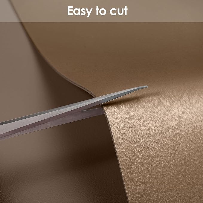 Leather Table Cover,1.8mm Thick,36x72 Inch Table Protector,Table Protector for Dining Room Table,Dining Table Cover,Table Cover Protector,Dining Table Pad(Mud Color+Champagne Gold,36x72)