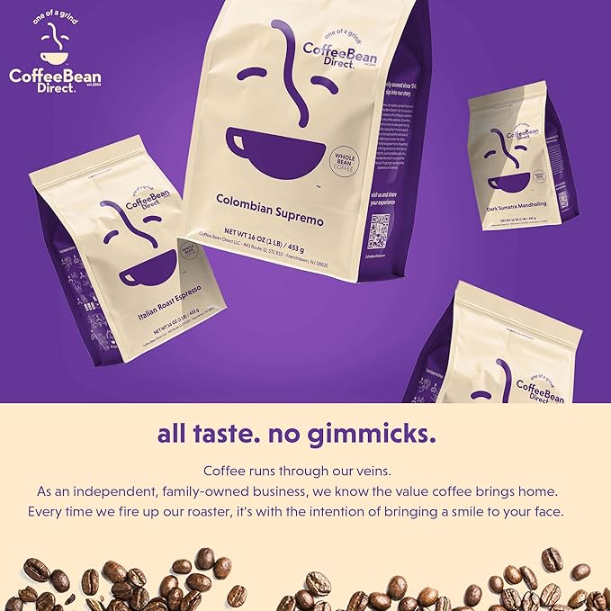 Coffee Bean Direct Indian Monsooned Malabar, Whole Bean Coffee, Arabica Coffee, Light Roast, 5 Pound Bag (Pack of 1)