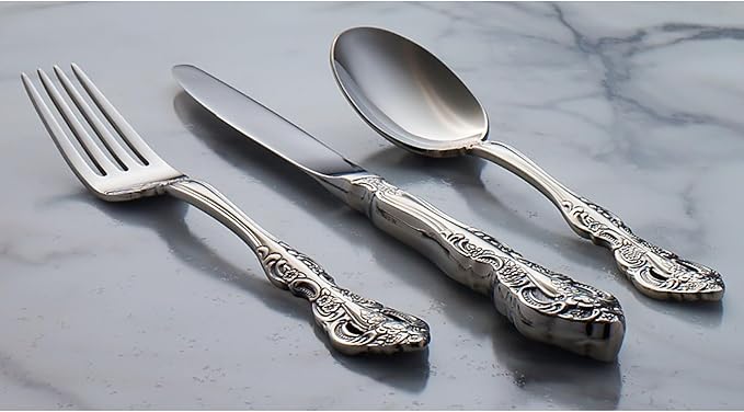 Oneida 2765004C Michelangelo Fine Flatware Dinner Spoons, Set Of 4