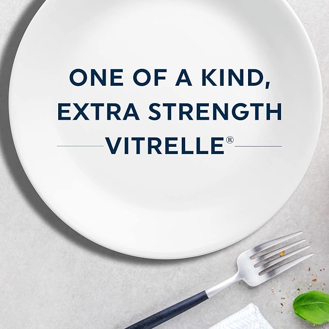 Corelle Vitrelle 18-Piece Service for 6 Dinnerware Set Triple Layer Glass and Chip Resistant, Lightweight Square Plates and Bowls Set, Timber Shadows