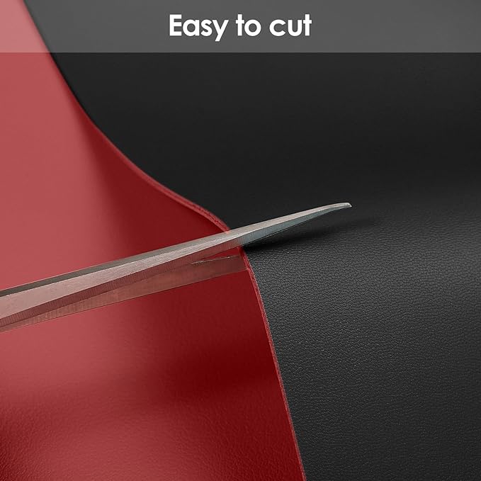 Leather Table Cover,1.8mm Thick,42x66 Inch Table Protector,Table Protector for Dining Room Table,Dining Table Cover,Table Cover Protector,Dining Table Cover Protector(Black+Wine Red,42x66)