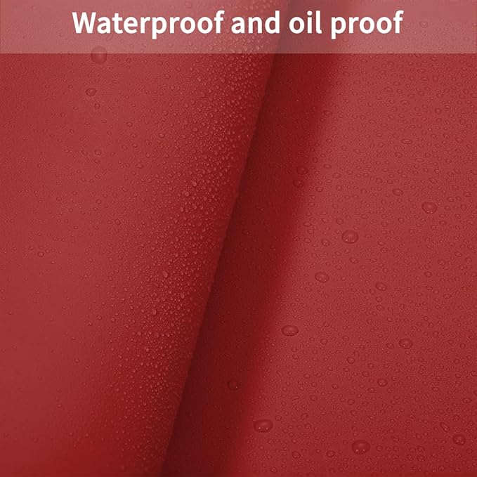 Leather Table Pad,1.8mm Thick,40x96 Inch,Dining Table Pad,Table Pads for Dining Room Table Rectangular,Table Protector for Dining Room Table,Dining Table Cover(Black+Wine Red,40x96)