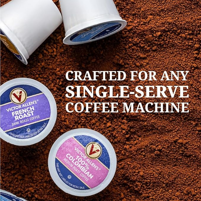 Victor Allen's Coffee Hazelnut Flavored, Medium Roast, 80 Count, Single Serve Coffee Pods for Keurig K-Cup Brewers