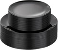PULOTE 60 PCS Black Plastic Plates - Include 30 Dinner and 30 Dessert Plates, Black Disposable for Party,Birthday & New Year