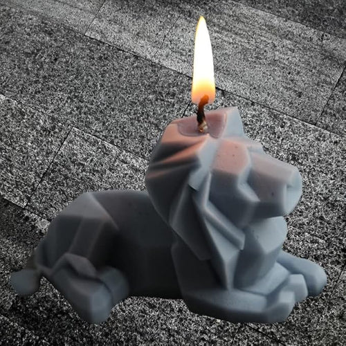 3D Abstract Lion Candle & Resin Mold - Silicone Heart & Soap Mold - DIY Aromatherapy Decoration