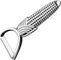 Maxjoy Vegetable Potato Apple Carrot Fruit Veggie Peeler - Corn Kernel Ergonomic Handle, Ultra Sharp Stainless Steel Blades - Silver
