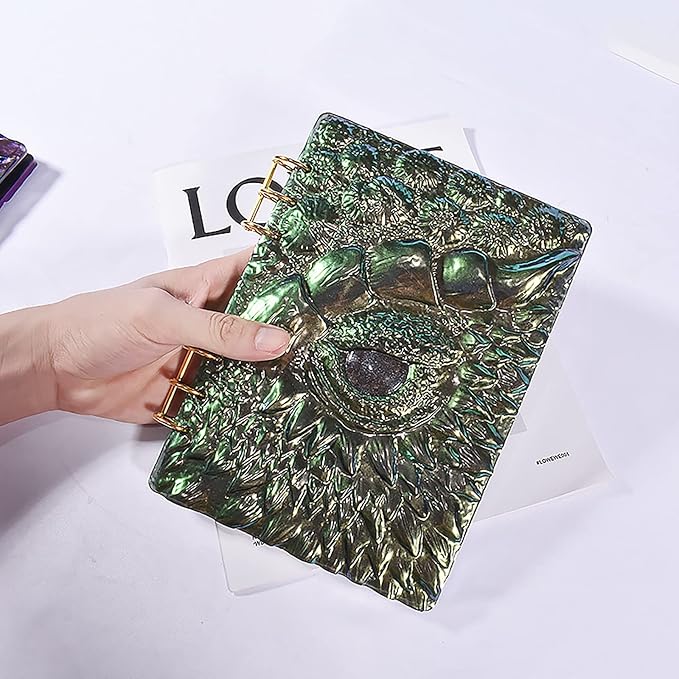 2 Set Cover Mold Dragon Resin Eye Devil Table Decoration Flower 3D Chocolate Silicone for Candle