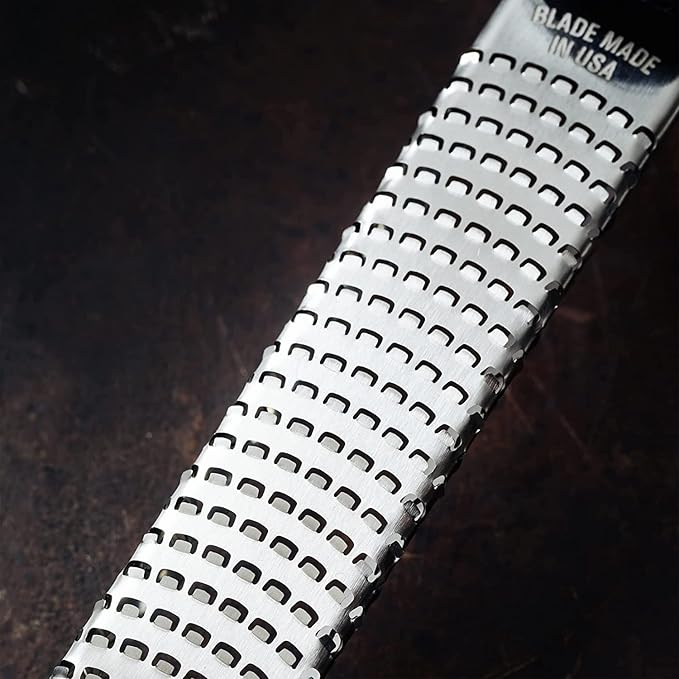 Microplane Premium Classic Citrus Zester Tool and Parmesan Cheese Grater - White