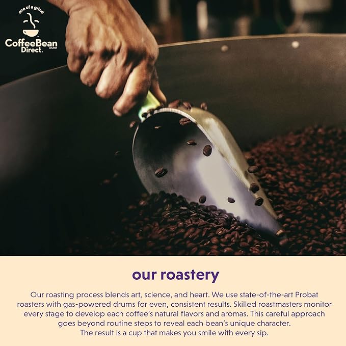 Coffee Bean Direct Dark Ethiopian Yirgacheffe, Whole Bean Coffee, Dark Roast, 1 Pound Bag (Pack of 1)