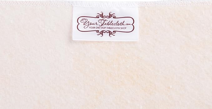 Yourtablecloth Heavy Duty Vinyl Rectangle or Square Tablecloth – 6 Gauge Heavy Duty Tablecloth – Flannel Backed – Wipeable Tablecloth with Vivid Colors & Many Sizes 52 x 52 Sand