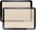 HAPPIELS NonStick Baking Mats for 15 inch Sheets 2-Pack | Silicone Nonstick Baking Mats 10 x 15 inches | Cookie Sheet Mat 10x15 | | Silicon Mats 15x10 in