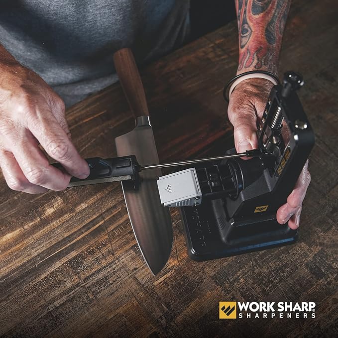Work Sharp Precision Adjust Elite Set Knife Sharpener value combo bundle with the Guided Field Knife Sharpener