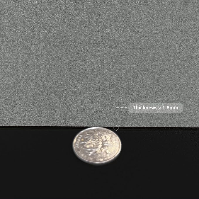 Desk Pad - 14x45 Inch Waterproof Easy to Clean Can Conceal Flaws Protector The Table Top from Scratches Used for Coffee Table Office Table Dresser(Black+Gray 14x45)