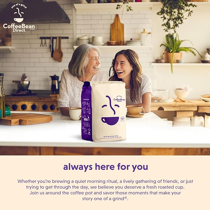 Coffee Bean Direct Medium Roast Espresso, Whole Bean Coffee, Medium Roast, 1 Pound Bag (Pack of 1)