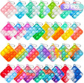 Pop Fidget Toys Bulk Its Party Favors for Kids 4-8 8-12 30 Pack Mini Pop Keychain It Christmas Stocking Stuffers for Kids Toy Fidgets for Classroom Prizes Student Gifts Birthday Goodie Bag Stuffers