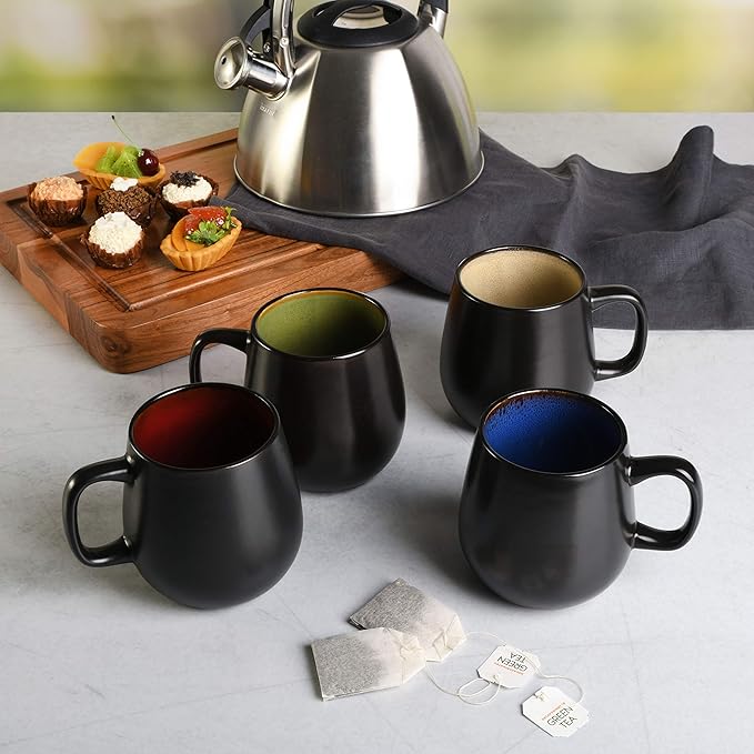 Gibson Elite Soho Cafe 21 Ounce Mug, Multicolor