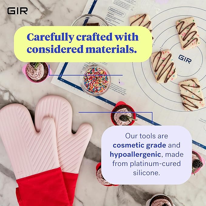 GIR: Get It Right 3-Piece Ultimate Silicone Kitchen Utensils Set - Spatula, Flip & Spoonula - Non toxic Cooking Utensils for Nonstick Cookware, Cooking and Baking - Mint