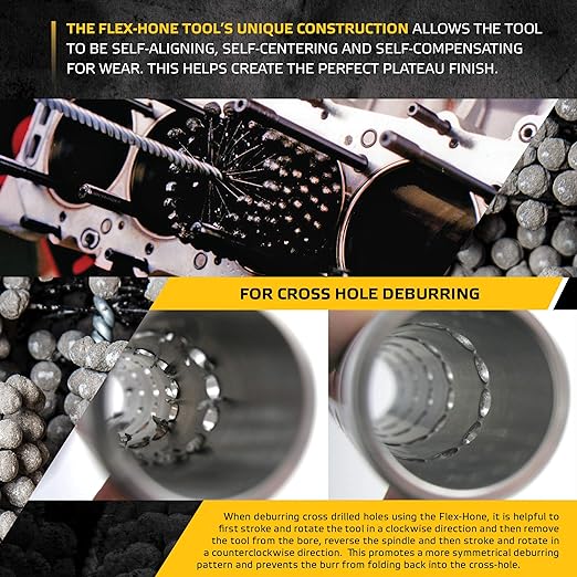 Brush Research BC100400 FLEX-HONE®, 1" (25.4mm) Diameter, 400 Grit, Silicon Carbide, for Mild Steel, Stainless Steel, Cast Iron and Softer Ferrous Materials